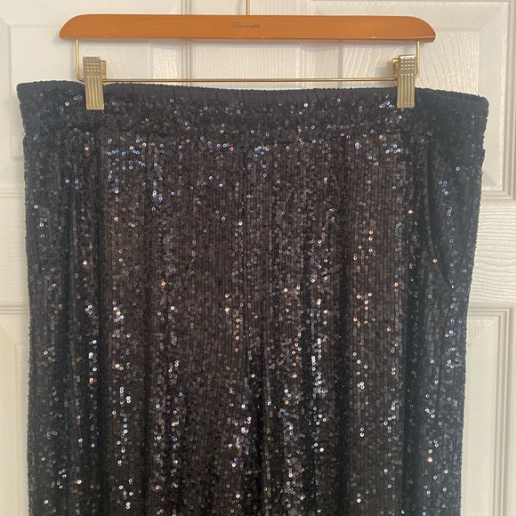 Boston Proper • All Over Sequin Palazzo Pant *NWOT* - Picture 3 of 10